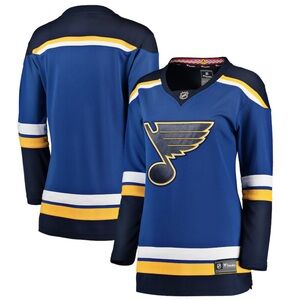 St. Louis Blues Fanatics Women's Breakaway Home Jersey - Blue. size: Large. NWT!